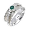 JEWELSTREZORO Onyx Edelstein Spinnerring 925 Sterling Silber Spinner Männer &