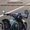 Runseaway 12V Waterproof Round Rocker Switch with Shell, Blue LED