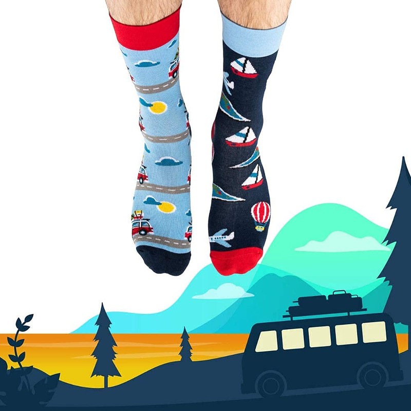 Todo Colours Funny Socks with Motif, Multicoloured, Colourful, Crazy for