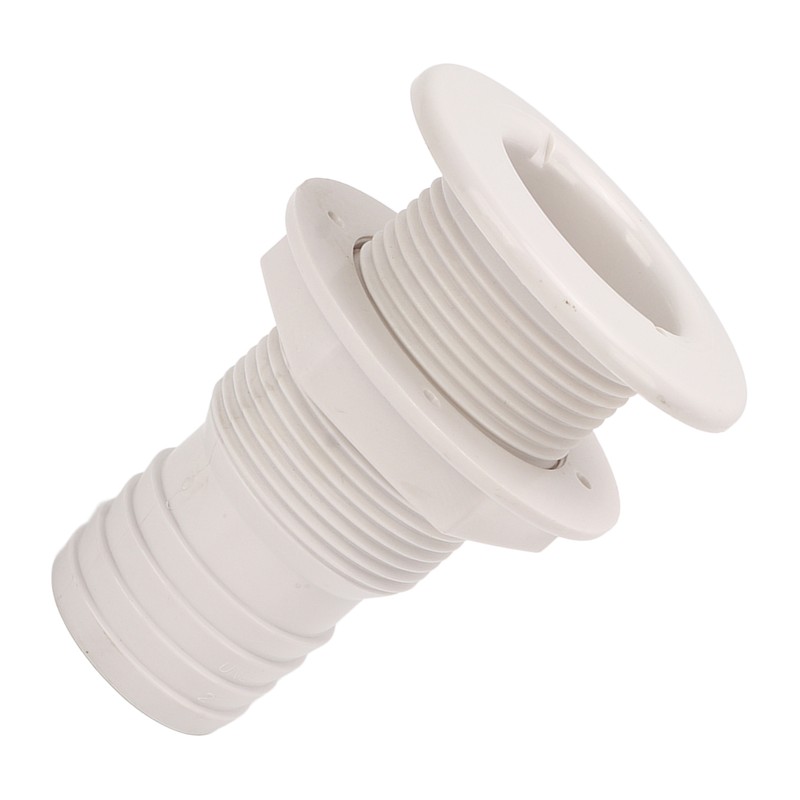 2in Through Hull Fitting Straight Drain Hose Polypropylene Inner Beam