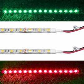 MarineLED Boat Nav Lights Red/Green Waterproof Stick-On LED Strip Tape Navigation Lighting