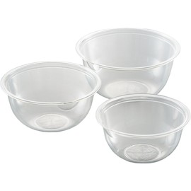 ヨシカワ(Yoshikawa) レンジボウル クリア 3pcs (17・19・21cm) SJ1229