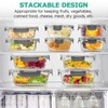 34pcs Glass Food Storage Containers with Lids Set, Airtight Glass