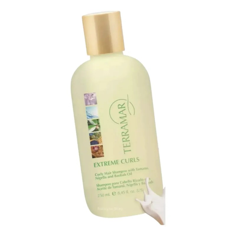Shampoo Cabello Rizado Aceite De Tamanu Y Nigella Terramar