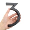 HASWARE 6 Inch Chic ABS House Numbers - Black Slim
