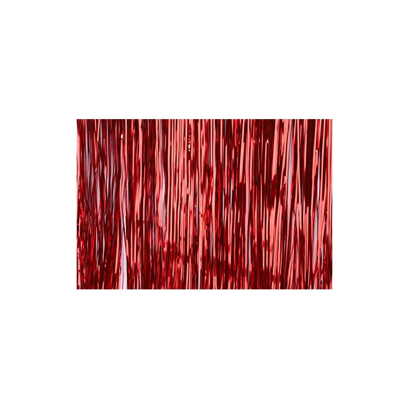 Shiny tinsel Christmas tree decoration.