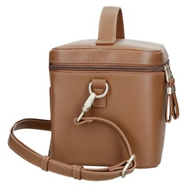 Pepe Jeans Elia Adjustable Cosmetic Bag with Shoulder Strap, One Size, brown, Adjustable cosmetic bag with shoulder strap
