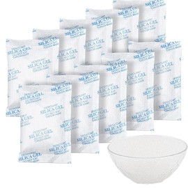 Caiyloxn Silica Gel Bag Silica Gel Bags Pack of 20 Silica Gel Desiccant 20 g Food Grade Dehumidifier Moisture Absorber Removes