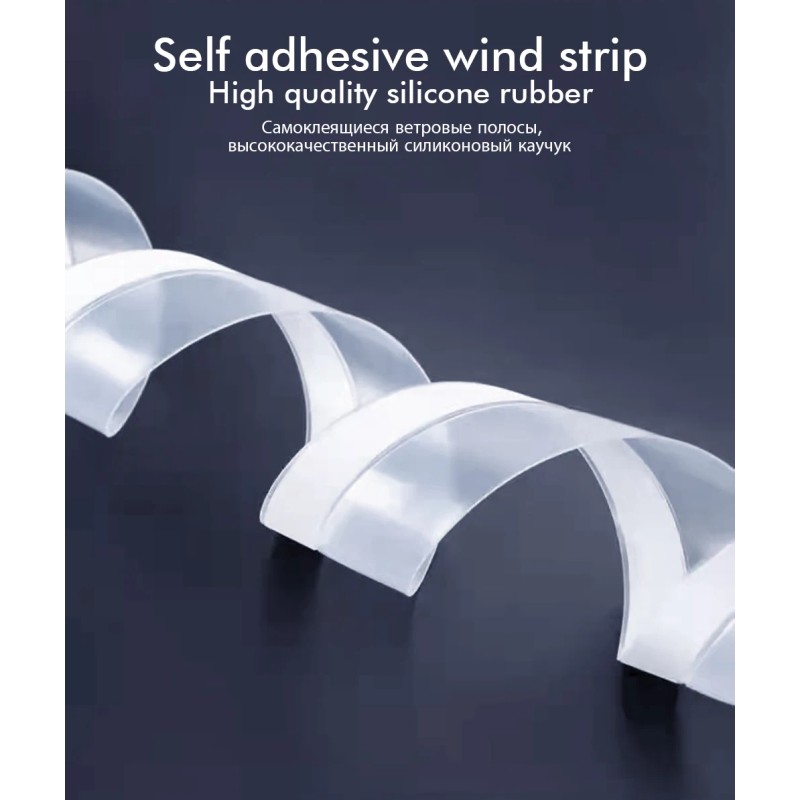 Self-Adhesive Silicone Sealing Strip for Doors and Windows – Flexible,