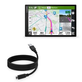 BoxWave Cable Compatible with Garmin DriveSmart 86 - DirectSync - USB 3.0 A to USB 3.1 Type C, USB C Charge and Sync Cable - 6ft - Black