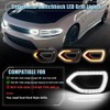 VANKUB 2 PCS Sequential LED Grille Lights for Dodge Charger