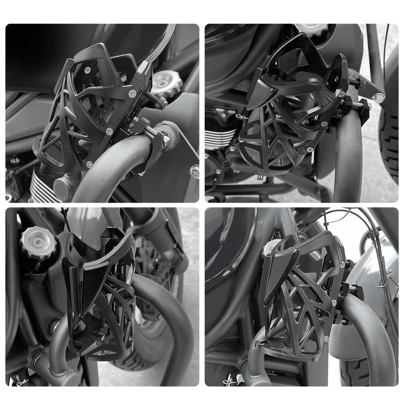 Motorcycle Water Bottle Drink Cup Holder Bracket Handlebar for 55-78mm