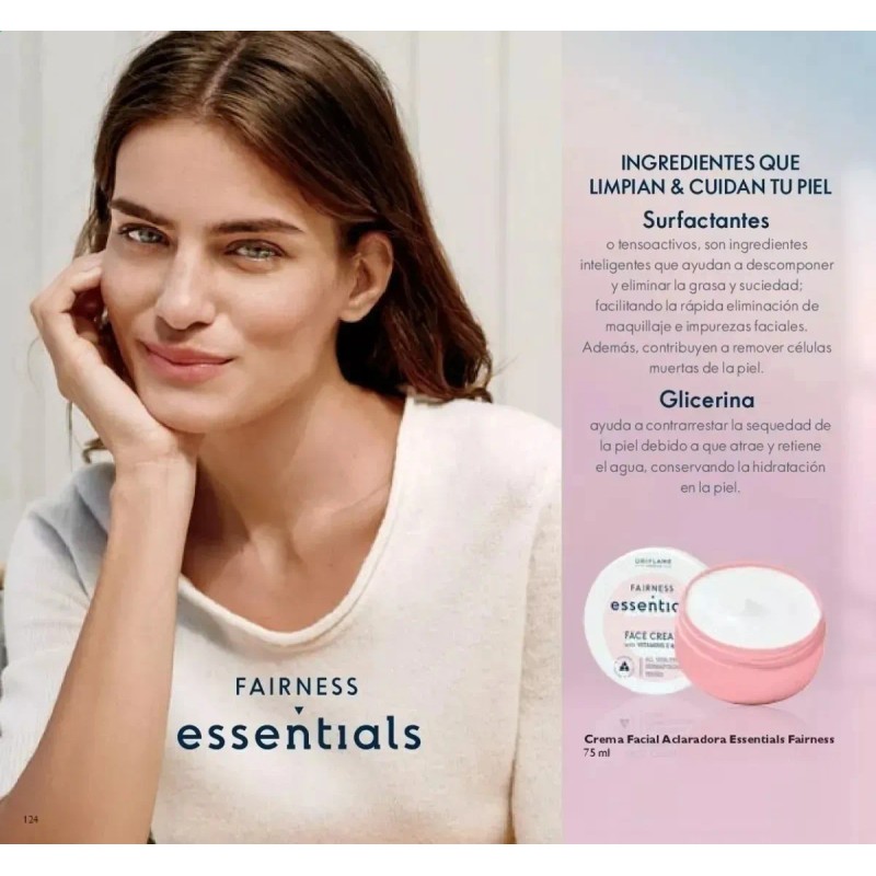 Crema Facial Aclaradora Oriflame Vitaminas E y B3 Glow Essentials