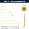 20 Pack 1/4 x 7 inch Heavy-Duty Structural Wood Screws,