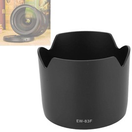 Lens Hood, EW-83F Plastic Black Camera Mount Lens Hood Fit for Canon EF 24-70MM F/2.8L USM Lens