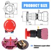 Shengbowi 22 mm High Quality Red Mushroom Locking Emergency Push