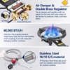 ARC Outdoor Propane Burner Stove, 13" Single Propane Burner, Cast