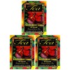 Hawaiian Islands Hibiscus Honey Lemon Tropical Green Tea, All Natural - 20 Teabags (3 Boxes)