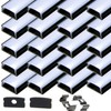 StarlandLed Black 20 Pack 6.6ft/2Meter LED Aluminum Track Diffusers Housing