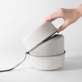 KiyanZzz Neck Pillow for Traveling, Upgraded Travel Neck Pillow for Airplane Pure Memory Foam Travel Pillow for Flight Headrest Sleep, Portable Plane Accessories, Light Grey