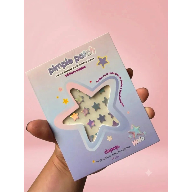 Dapop Pimple Patch Parches Para Acne Estrella Holografico Todo Tipo