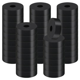 Aoyswuz Pack of 70 Rubber Washers Rubber Buffer 20 x 6 x 6 mm Rubber Seal Round Rubber Spacer for Electrical Connections Devices Repairs Installation