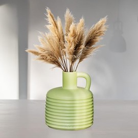 Annex Ceramic Vase for Home Decor, Modern Decorative Vase for Flowers Vases for Your Ideal Shelf Decor/Table/Living Room/Kitchen/Office (Green)