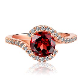 Viyuroyk 925 sterling silver ruby Women's wedding ring Engagement ring Crime ring Emerald all diamond cubic zirconia ring CZ Timeless Jewelry Findings Earring Backs Findings, US Code 6, Sterling