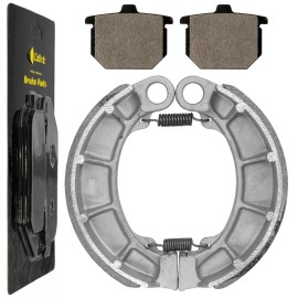 Caltric Front Brake Pads & Rear Shoes for Honda CX500CCustom, Cx500D Deluxe 1978-1981