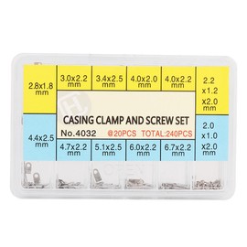 Assorted 10 Size Watch Parts Watch Movements Fixing Adapter Securing Screws