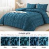 Andency Teal Tufted Comforter Set King(104x90Inch), 3 Pieces(1 Boho Comforter,