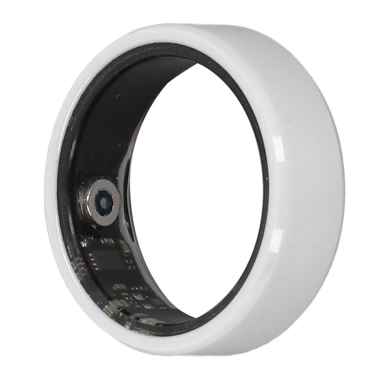 Smart Ring White IP68 Waterproof BT Pedometer Sleep Monitoring Rechargeable