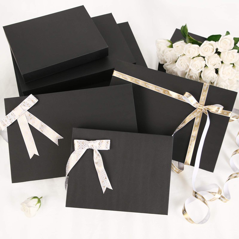 JINMING 12 Gift Boxes with Lids 11x8.5x1.5 Inches Gift Boxes