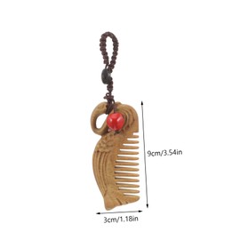 WOONEKY Green Sandalwood Comb Hair Styling Grooming Tool Detangling Brush for Women