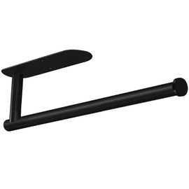 Paper Towel Holder, Black Under Cabinet Paper Towel Roll Holder for Kitchen, Self Adhesive or Drilling Wall Mount for Kitchen Paper Towel, Stainless Steel SUS304