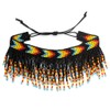 Handmade Beaded Foot Anklet Bohemian for Women Native Southwest Colors