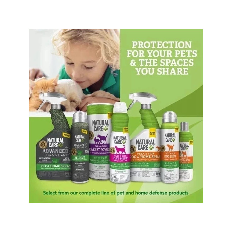 Natural Care + Flea and Tick Home Spray for Dogs,