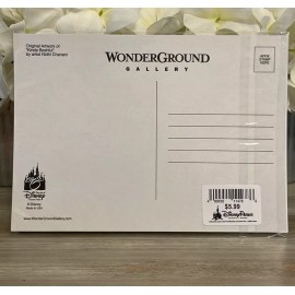 WonderGround Gallery Postcard Kinda Bashful Bambi Thumper and Miss Bunny Chanani