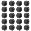 Glarks 20Pcs Carbon Steel 3/8'' NPT Male Pipe Plug Fitting