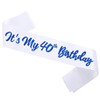 White It's My 40th Birthday Sash Funny 40th Birthday Sash