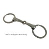 NETPROSHOP Beautiful Metal Key Ring Bit Simply Broken Silver