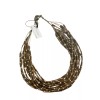 Chico's NWT CHICO’S Wood Bead Illusion Necklace SRP $69.50