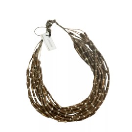 Chico's NWT CHICO’S Wood Bead Illusion Necklace SRP $69.50