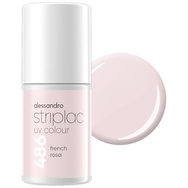 alessandro Striplac UV Nail Polish French Rosé - Opaque & Scratch-Resistant up to 15 Days - Easy to Apply - Gentle Peel Technology - Vegan - Pink, 6.5 ml