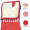 Alselo Silicone Oven Mitts Heat Resistant 932℉ with Waterproof &
