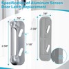 Enhon 3 Pack Screen Door Spring Strike Plate, Compatible with