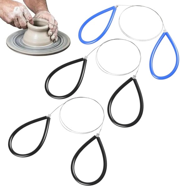 3PCS Clay Cutters - Cheese Wire Cutter - Pottery Steel