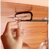 GeLive 7 Inch Wine Glass Rack Under Cabinet Stemware Holder