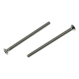 Extra Long Outlet Screws Maxmoral 50pcs 6-32 x 2 Inches Electrical Outlet Screws Machine Screws Device Mounting Screws, 304 Stainless Steel