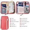 ZOPPEN RFID Travel Passport Wallet & Documents Organizer Zipper Case